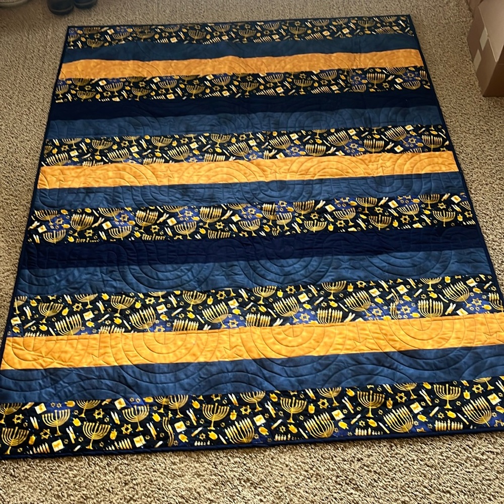 Homemade Hanukkah Throw